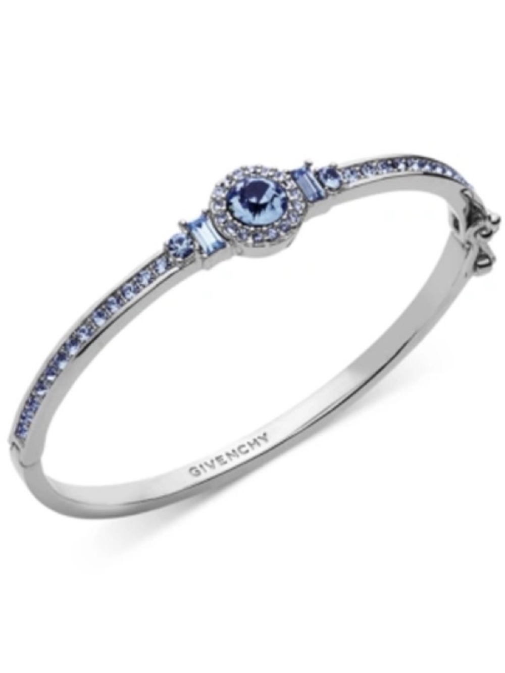 Givenchy Bracelet Silver Tone Blue